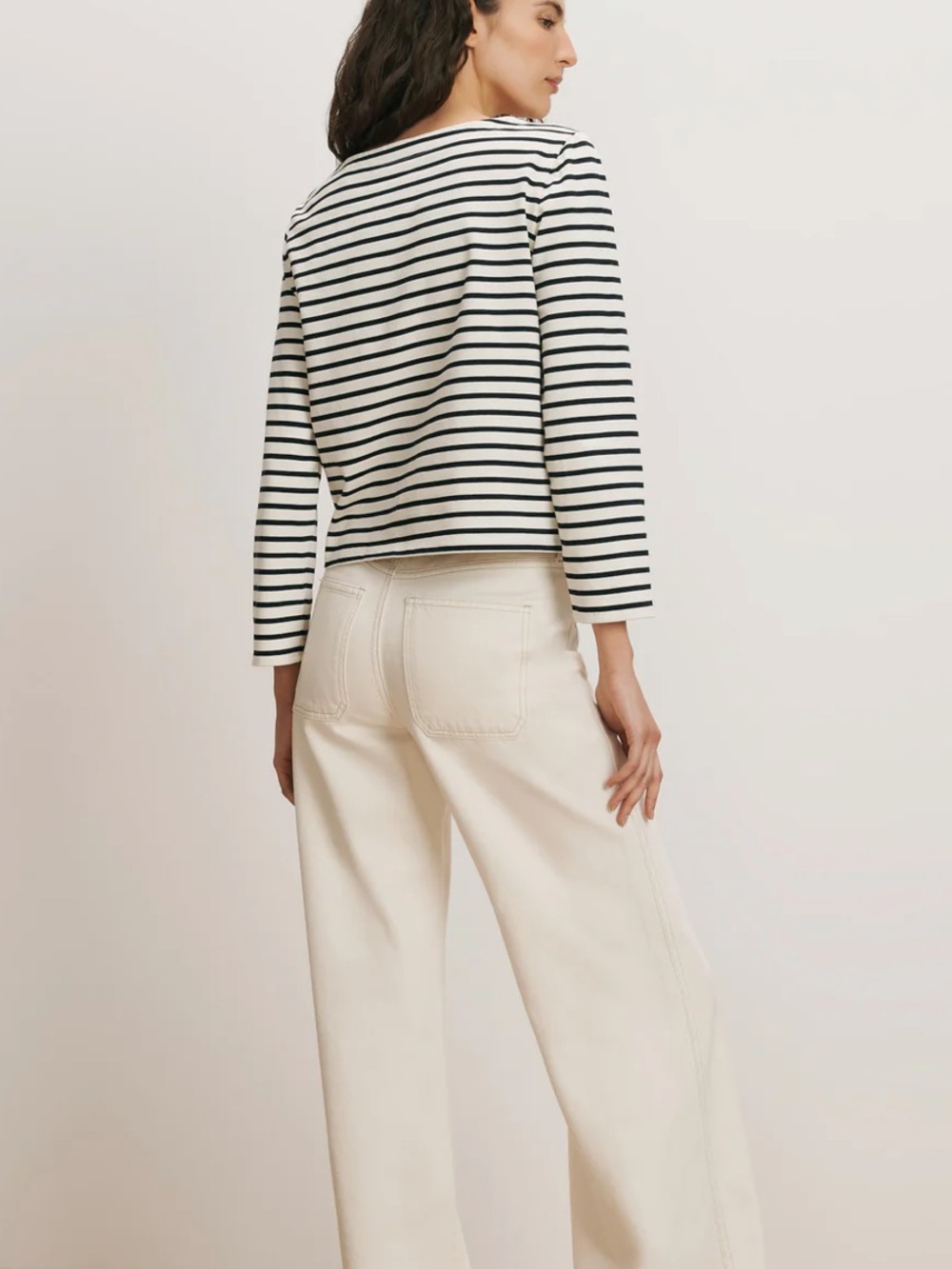 NWT Veronica Beard limited edition hovey embroidered stripe top - Picture 5 of 10